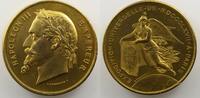 Tokens and Medals Numismatics of the Universal Exhibitions Paris 1867 PONSCARME Napoléon III médaille en étain doré SUP/FDC -