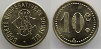 Emergency coins from Alsace-Lorraine OTTANGE (57) Société Coopérative de Nondkeil 10 c Maillechort SUP -