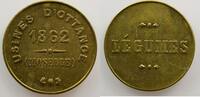 Emergency coins from Alsace-Lorraine OTTANGE (57) Usines d'Ottange, 1862 Légumes Laiton SUP -