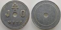 Emergency coins from Alsace-Lorraine METZ (57) J.O. (Jeunes Ouvriers) S.V.I. Alu, percé uniface TB+/TTB -