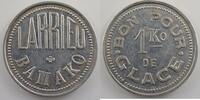 French colonial coinage Soudan Français (Mali) Larrieu, Bamako Lec.8 Bon pour 1 Ko de glace TTB -