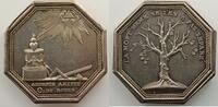 Tokens and Medals jeton Numismatics of the Freemasonry Rouen L'Ardente Amitié jeton octogonal en argent 33mm TTB+ -