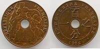French colonial coinage 1 Cent French Indochina Lec.86 1 Cent 1922 poissy SUP/FDC -
