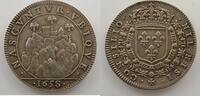Coins of Lorraine Jeton rond en argent Lorraine towns tokens Montmédy Jeton rond en argent 1658 TTB+ -