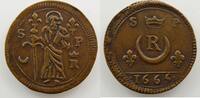 Tokens and Medals jeton rond en cuivre Royal tokens Eglises de Paris jeton rond en cuivre Eglise Saint-Paul de Saint-Denis 1665 TTB+ -