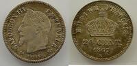 Coins of France 1793-1959 20 Centimes 20 Centimes G.309 Napoléon III tête laurée 1867 K (Bordeaux) SUP -