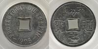 French colonial coinage Tonkin Lec.3 1/600° de Piastre 1905 PCGS-MS63 SUP/FDC -