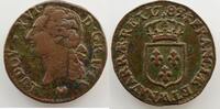 Royal coins of France 1/2 Sol Louis XVI (1774-1792) G.349 1/2 Sol 1782 AA (Metz) TB+/TTB -