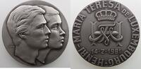 Luxembourg coins Jean (1964-2000) Medals Médaille en argent Mariage de S.A.R., le Prince Henri Grand-Duc Héritier de Luxembourg et de María Teresa Mestre Batista 14-2-1981 FDC -
