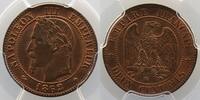Coins of France 1793-1959 2 Centimes 2 Centimes G.104 Napoléon III tête laurée 1862 petit BB (Strasbourg) PCGS-MS64RB pr.FDC -