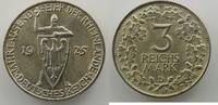 German coins 3 Reichsmark Weimar republic (1919-1933) Commemorative coinage 3 Reichsmark 1925 D Rheinlande SUP -