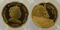 World coins 10 Dollars Cook Islands 10 Dollars 2005 Pape Jean-Paul II PCGS-PR69DCAM BE -