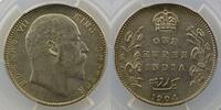World coins India British India Roupie Edouard VII 1904 (C) PCGS-AU58 SUP -