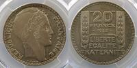 Coins of France 1793-1959 20 Francs 20 Francs G.852 Turin 1934 PCGS-MS64 pr.FDC -