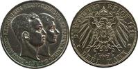 German coins 3 Mark Duchy of Braunschweig Ernst Auguste (1913-1918) 3 Mark 1915 A (variété sans Lüneb) SUP -