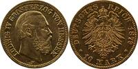 German coins 10 Mark Grand Duchy of Hessen Louis IV (1877-1892) 10 Mark 1879 H TTB+ -