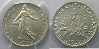 Coins of France 1793-1959 1 Franc 1902 1 Franc  G.467  Semeuse  1902  PC... 230,00 EUR  Excl. 7,00 EUR Verzending