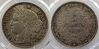 Coins of France 1793-1959 5 Francs 1851 A 5 Francs  G.719  Cérès  1851 A... 200,00 EUR  Excl. 7,00 EUR Verzending