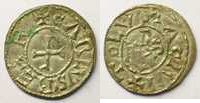 Carolingian coins Denier Charles the Bald (840-877) Toulouse Denier TTB -