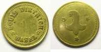 World coins Switzerland, emergency coins and tokens Bâle, Louis Dietrich SVI Lt,R, 22 mm TB+ -