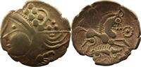 Celtic coins Aulerques Eburovices Hémistatère en électrum au sanglier enseigne et à lannelet pointé et perlé TTB -