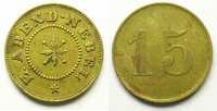 World coins Rappen Switzerland, emergency coins and tokens Bâle, E. Abend - Nebel 15 (Rappen) Lt,R, 20 mm TTB -