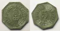 German emergency coins 5 Pf Hall (Württemberg) KGL. Württ. Oberamtsstadt Hall 5 Pf TB+/TTB -