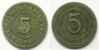 German emergency coins Hörde (Westfalen) Kriegsgefangenenlager Phoenix 5 (Pf) TTB -