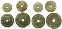 German emergency coins 2 Pf Münster (Westfalen) Kriegs-Gefangenen-Lager Münster III 2 Pf, 5 Pf, 10 Pf, 50 Pf TTB+/SUP -