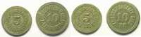 German emergency coins Traunstein (Bayern) Zivilgefangenenlager Traunstein 5, 10 (Pf) TTB -