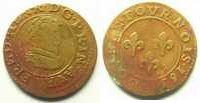 Feudal coins Double tournois Principality of Orange Frédéric-Henri de Nassau (1625-1647) Double tournois 163? TB+ -