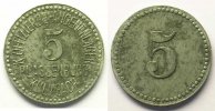 German emergency coins Plassenburg (Bayern) K. Offiziergefangenenlager 5 (Pf) TTB+ -