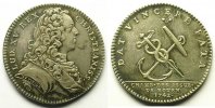Numismatics of insurance companies jeton rond en argent Chambre d'Assurance de Rouen jeton rond en argent Louis XV 1742 TTB+ -