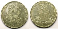 Numismatics of insurance companies jeton rond en argent Courtiers royaux de Bordeaux jeton rond en argent Louis XV 1768 TTB+ -