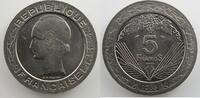 Coins of France 1793-1959 5 Francs 5 Francs G.758 Essai de Vezien 1933 Essai en nickel SUP -