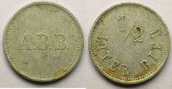 World coins Switzerland, emergency coins and tokens Bâle, A.B.B. (Actien Brauerei Basel) 1/2 LITER BIER Al,R, 23 mm TTB -