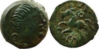 Celtic coins Bronze Bellovaques Pagus Catuslugi (région de Bois lAbbé) Bronze VIIRICIVS, Classe II TTB -