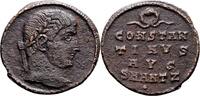 Roman Empire 347 - 348 AD. Constantine I “The Great” AE Follis – Wreath Above Legend (Antioch Mint) R4 VF