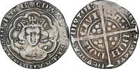 England 1351 – 1361 AD. Edward III AR Groat – Plantagenet – Pre-Treaty Coinage (London Mint) aVF