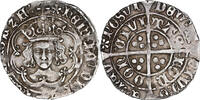 England 1495 - 1498 AD. Edward III AR Groat – Plantagenet – Pre-Treaty Coinage (London Mint) VF