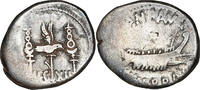 Denarius 32 - 31 BC. Roman Republic Marc Antony AR Denarius – Legion XII F