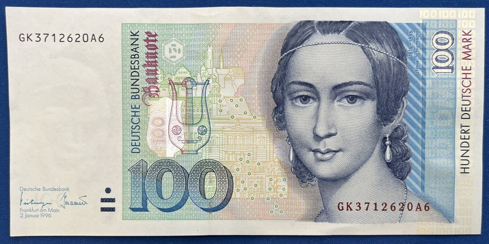Deutschland BRD 100 Deutsche Mark 1996 100 DM Banknote AU-55 | MA-Shops