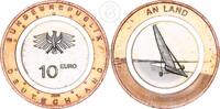 Deutschland BRD 10 Euro 10 € Gedenkmünze - An Land (Serie Luft bewegt) - Rotbronze -