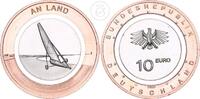 Deutschland BRD 10 Euro 10 € Gedenkmünze - An Land (Serie Luft bewegt) - Rotbronze -