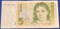 Deutschland BRD 5 Deutsche Mark 5 DM Banknote -