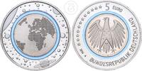 Deutschland BRD 5 Euro Blauer Planet Erde - mit Polymerring -