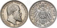 Württemberg 3 Mark 3 Reichsmark König Wilhelm II (1891 bis 1918) -