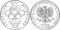 Polen 200 Zloty Volksrepublik 200 Zloty Olympische Spiele 1976 in Montreal -
