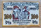 Hessen 100 Pfennig Notgeld der Stadt Alsfeld -