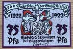 Hessen 75 Pfennig Notgeld der Stadt Alsfeld -